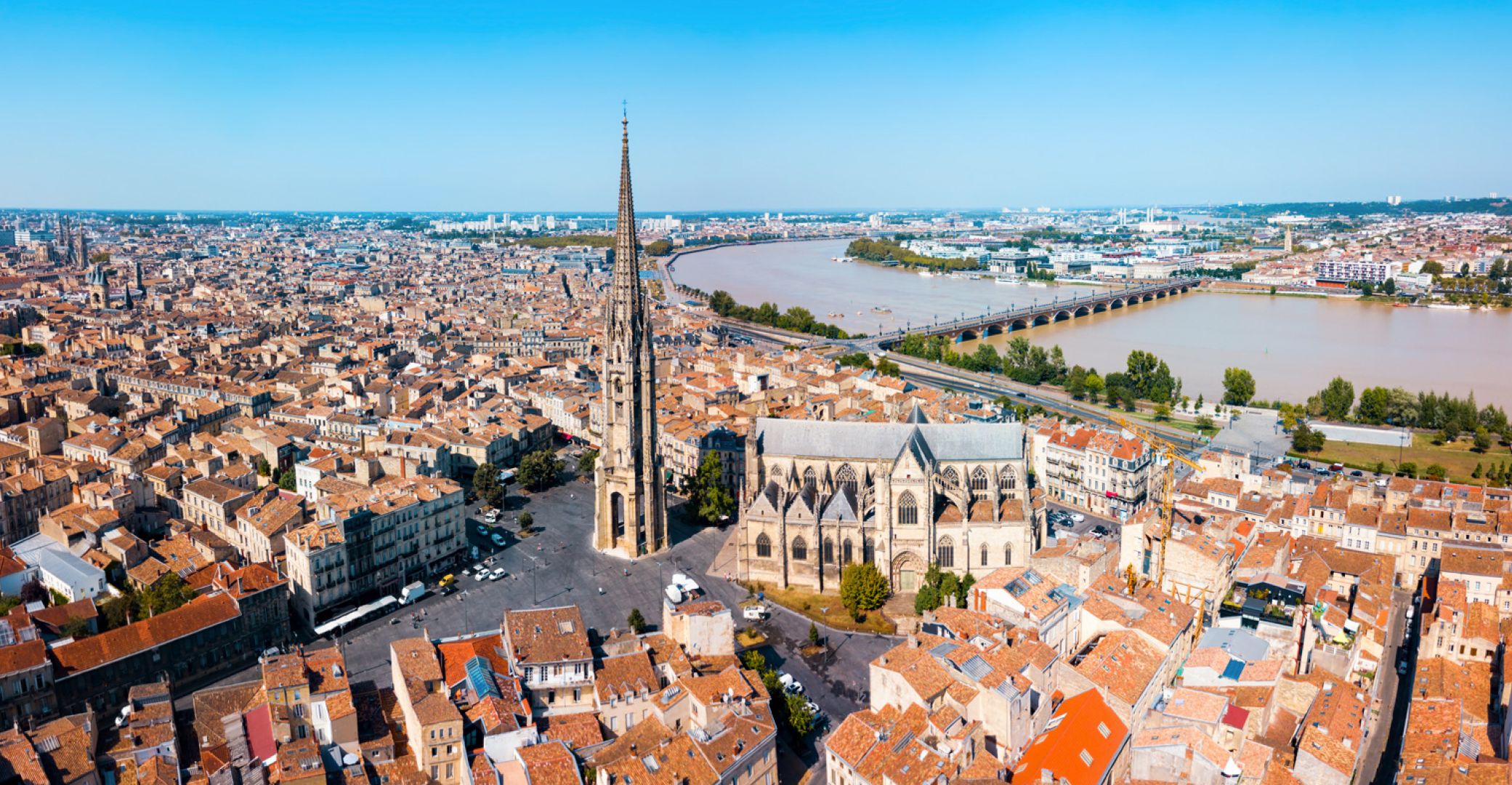 Bordeaux vue du ciel